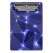 Blaue Klemmbrett mit einem geometrischen Muster le (Vorderseite)