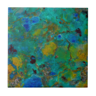 Blaue Kliff Chrysokolla Fliese