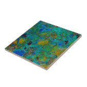 Blaue Kliff Chrysokolla Fliese (Seite)