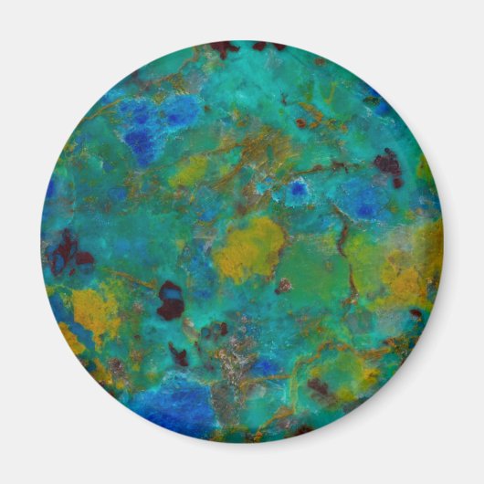 Blaue Klippe Chrysokoll Magnet (Vorne)