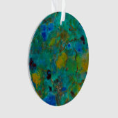 Blaue Klippe Chrysokoll Ornament (Vorderseite)