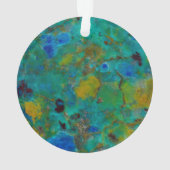 Blaue Klippe Chrysokoll Ornament (Rückseite)