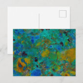 Blaue Klippe Chrysokoll Postkarte (Vorne/Hinten)