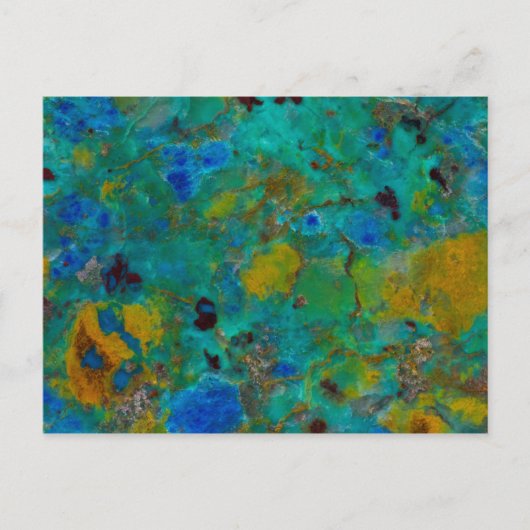 Blaue Klippe Chrysokoll Postkarte (Vorderseite)