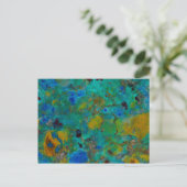 Blaue Klippe Chrysokoll Postkarte (Stehend Vorderseite)