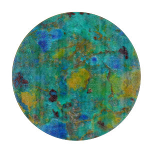 Blaue Klippe Chrysokoll Schneidebrett