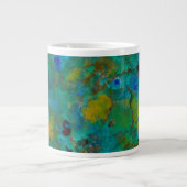 Blaue Klippe Jumbo-Tasse (Vorderseite)
