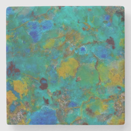 Blaue Klippe Steinuntersetzer (Vorderseite)