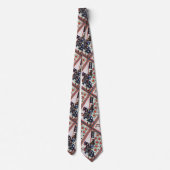 BLAUE KNIGHT AUF DER HORSEBACK Mittelalterliche Mi Krawatte (Rückseite)