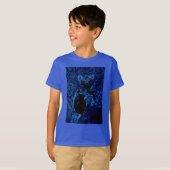 Blaue Koala Baum-Kunst T-Shirt (Vorne ganz)