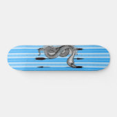 Blaue Kobra Skateboard (Horizontal)