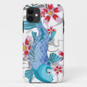 Blaue Koi Fische Case-Mate iPhone Hülle (Rückseite)