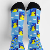Blaue Kojoten Socken (Oben)