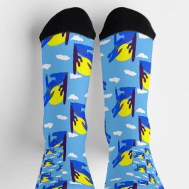 Blaue Kojoten Socken