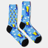 Blaue Kojoten Socken (Rechts)