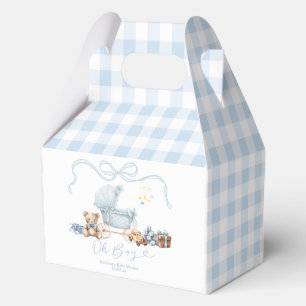 Blaue Kokette Baby-Kinderwagen Jungen-Baby-Party Geschenkschachtel