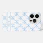 Blaue Kokette Wasserfarbenbögen Case-Mate iPhone Hülle (Rückseite (Horizontal))