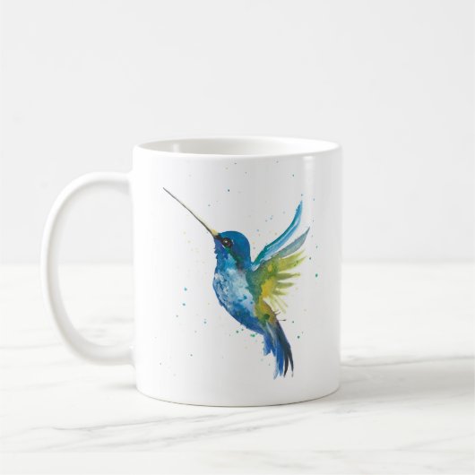 Blaue Kolibri-Tasse Kaffeetasse (Links)
