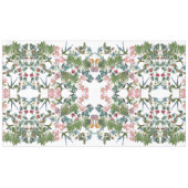 Blaue Kolibri-Vogel-tropische Blumen-Tischdecke Tischdecke (Vorderseite (Horizontal))