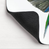 Blaue Kolibris Mousepad (Ecke)