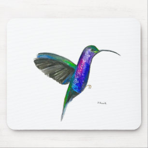 Blaue Kolibris Mousepad