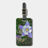 Blaue Kolonne Gepäckanhänger (Vorderseite vertikal)