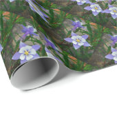 Blaue Kolonne Geschenkpapier (Rolleneckpunkt)