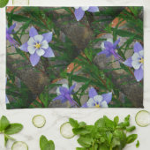 Blaue Kolonne Geschirrtuch (Gefaltet)