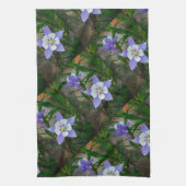 Blaue Kolonne Geschirrtuch (Vertikal)