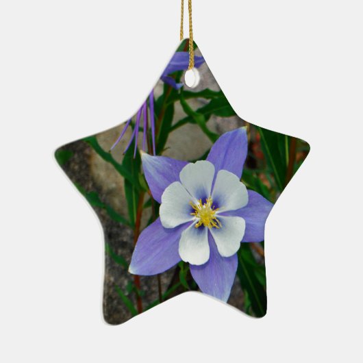 Blaue Kolonne Keramikornament (Rechts)