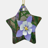 Blaue Kolonne Keramikornament (Links)