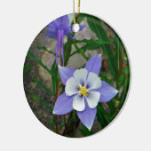 Blaue Kolonne Keramikornament (Links)