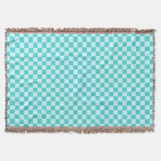 Blaue Kombination klassischer Checkerboard Decke (Vorderseite)