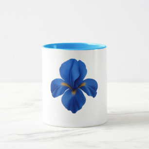 Blaue Kombitasse - Iris-Blume Tasse