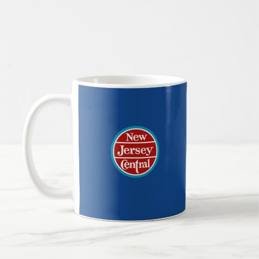 Blaue Kometen-Plakat-Tasse Kaffeetasse (Links)