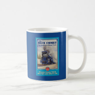 Blaue Kometen-Plakat-Tasse Kaffeetasse