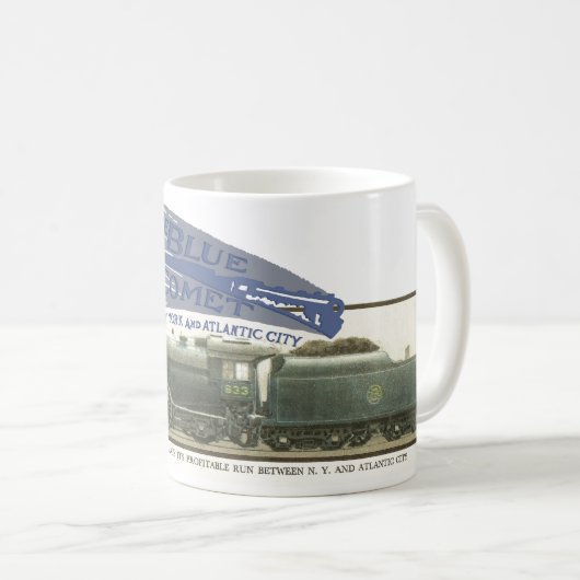 Blaue Kometen-Tasse 2 Kaffeetasse (VorderseiteRechts)