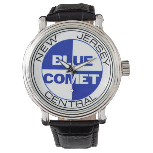 Blaue Kometen-Uhr 01 Armbanduhr