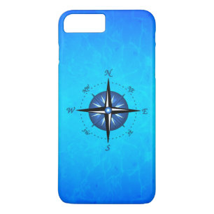 Blaue Kompassrose Case-Mate iPhone Hülle