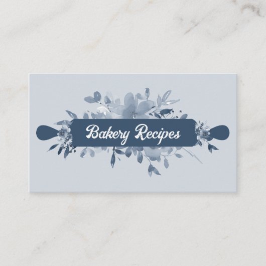 Blaue Konditorei Koch Bäckerei Visitenkarte (Vorderseite)