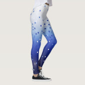 Blaue Konfetti-Quadrate Leggings (Rechts)