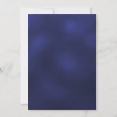 Blaue Koniferen-Grün-Weihnachtsfeier Glitter Einladung (Rückseite)
