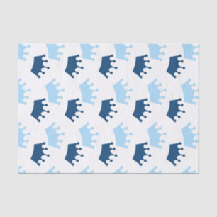 Blaue königliche Kronen Märchen Prinzessin Babypar Seidenpapier