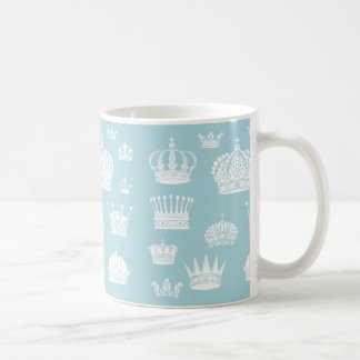 Blaue königliche Kronen-Muster-Tasse Kaffeetasse