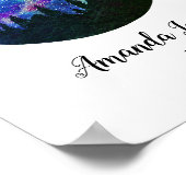 Blaue Konstellation Sagittarius Horoskop-Zeichen Poster (Ecke)