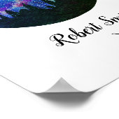 Blaue Konstellation Taurus Horoskop Schildergesche Poster (Ecke)