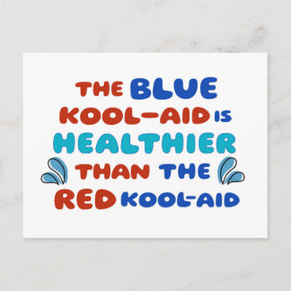 Blaue Kool-Aid POSTKARTE