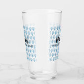 Blaue Korallen auf blau Glas (Rechts)