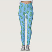 Blaue Korallen Leggings (Vorderseite)