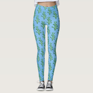 Blaue Korallen Leggings